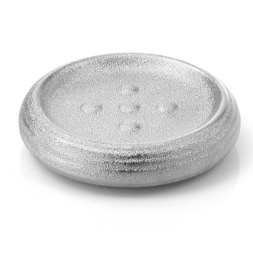 Gedy Astrid portasapone ceramica argento