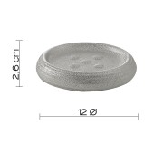 Gedy Astrid portasapone ceramica argento dimensioni