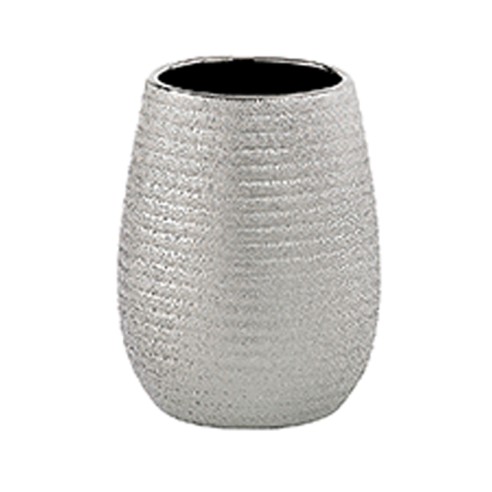 Gedy Astrid bicchiere porta spazzolini argento