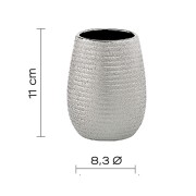 Gedy Astrid bicchiere porta spazzolini argento