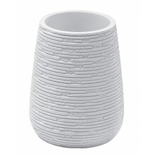 Gedy Gemini bicchiere portaspazzolini resina bianco