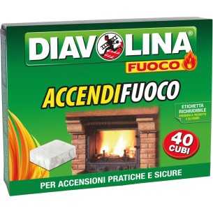 Diavolina accendifuoco 40 cubi