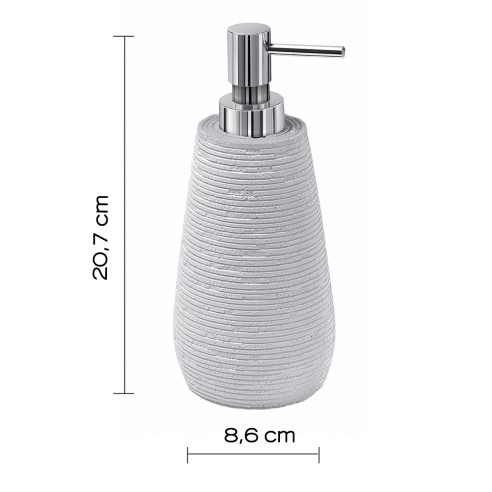 Gedy Gemini dosasapone resina bianco dimensioni