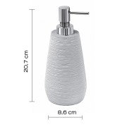 Gedy Gemini dosasapone resina bianco dimensioni