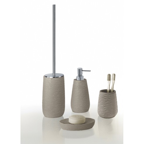 accessori bagno linea Gemini tortora