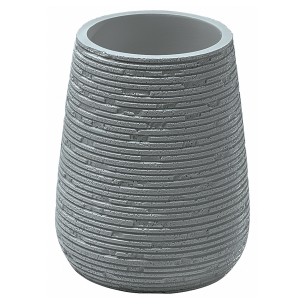 Gedy Gemini bicchiere portaspazzolini resina grigio