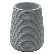 Gedy Gemini bicchiere portaspazzolini resina grigio