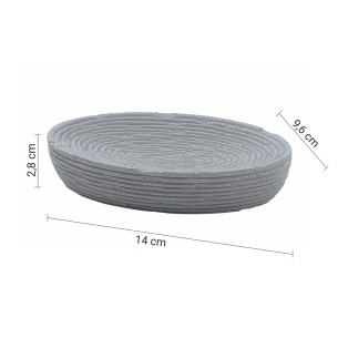Gedy Gemini portasapone resina grigio 2