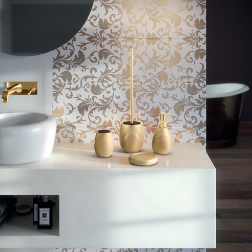 accessori bagno linea Astrid oro