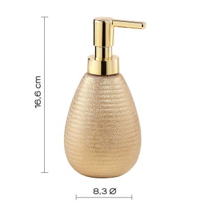 Gedy Astrid dosasapone ceramica oro 2
