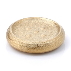 Gedy Astrid portasapone ceramica oro
