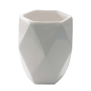 Gedy Dalia bicchiere portaspazzolini ceramica bianco