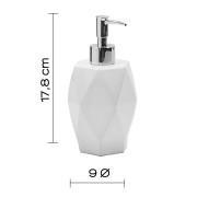 Gedy Dalia dosasapone ceramica bianco