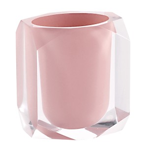 Gedy Chanelle bicchiere portaspazzolini resina rosa