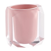 Gedy Chanelle bicchiere portaspazzolini resina rosa