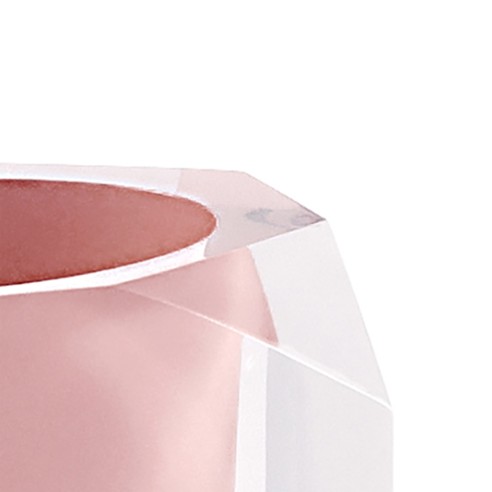 Gedy Chanelle bicchiere portaspazzolini resina rosa