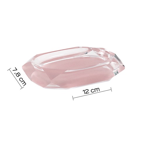 Gedy Chanelle portasapone resina rosa