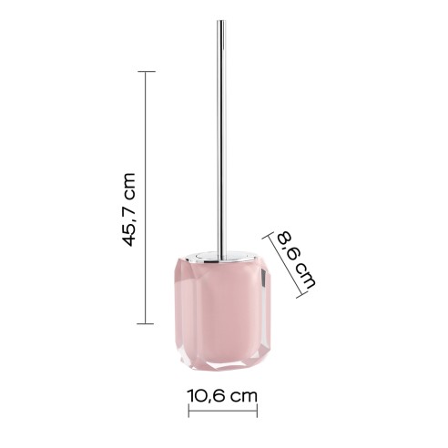 Gedy Chanelle Scopino bagno resina rosa