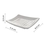 Gedy Verbena portasapone ceramica bianco