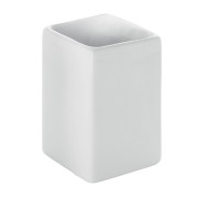 Gedy Verbena bicchiere portaspazzolini ceramica bianco