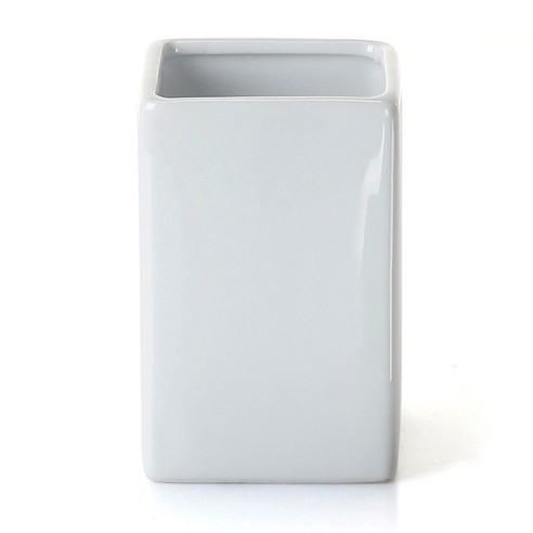 Gedy Verbena bicchiere portaspazzolini ceramica bianco