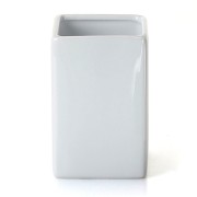 Gedy Verbena bicchiere portaspazzolini ceramica bianco