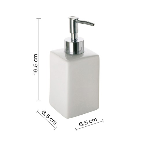 Gedy Verbena dosasapone ceramica bianco