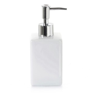 Gedy Verbena dosasapone ceramica bianco