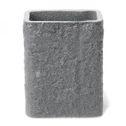 Gedy Aries bicchiere portaspazzolino resina grigio