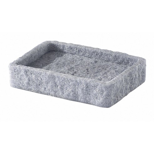 Gedy Aries portasapone resina grigio