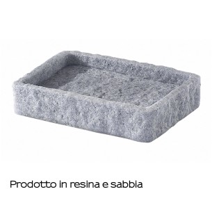 Gedy Aries portasapone resina grigio 2