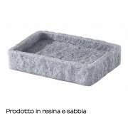 Gedy Aries portasapone resina grigio