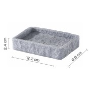 Gedy Aries portasapone resina grigio
