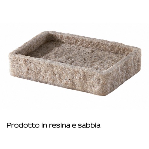 Gedy Aries portasapone resina beige