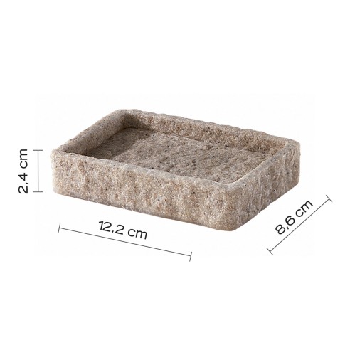 Gedy Aries portasapone resina beige