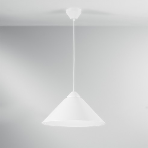 Lampadario sospensione Bigbang bianco E27, Ø49 cm