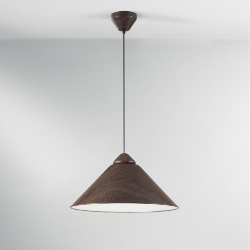 Lampadario sospensione Bigbang marrone/bianco E27, Ø49 cm