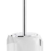 Gedy Chanelle scopino bagno in resina bianca