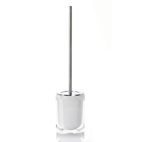 Gedy Chanelle scopino bagno in resina bianca