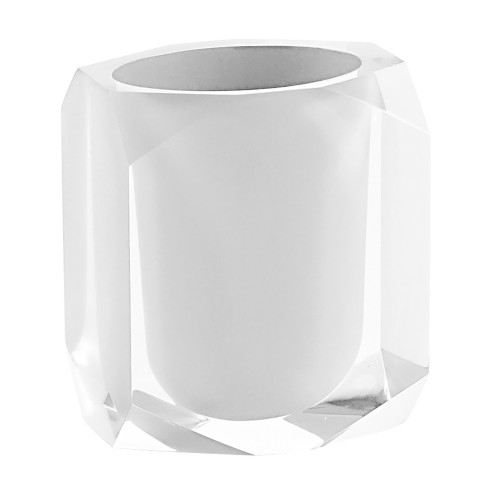 Gedy Chanelle bicchiere portaspazzolini resina bianco