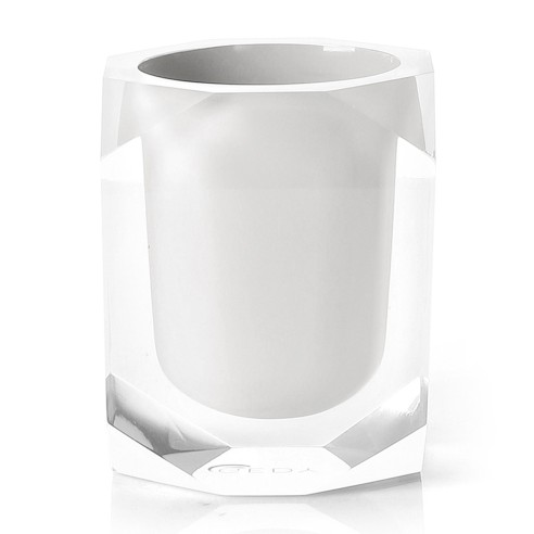 Gedy Chanelle bicchiere portaspazzolini resina bianco