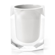 Gedy Chanelle bicchiere portaspazzolini resina bianco