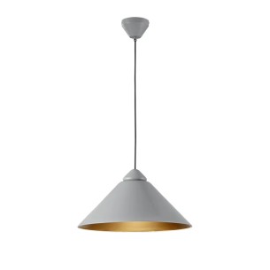 Lampadario sospensione Bigbang grigio/oro E27, Ø49 cm