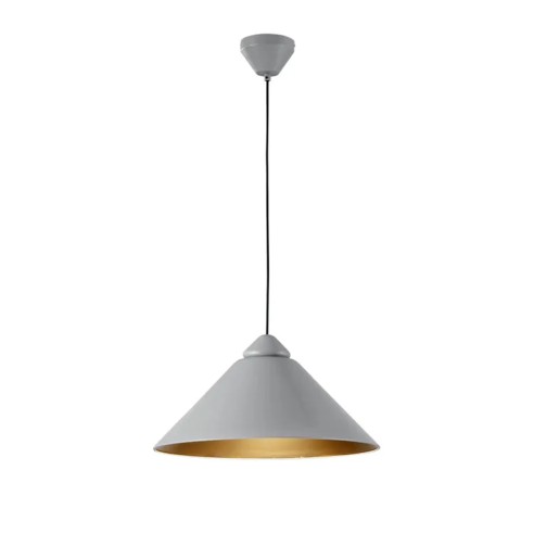 Lampadario sospensione Bigbang grigio/oro E27, Ø49 cm