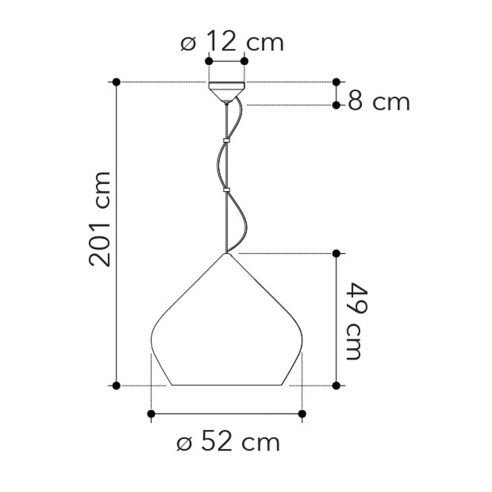 Lampadario Tholos dimensioni