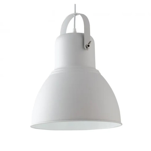 Lampadario industriale Legend metallo bianco, E27