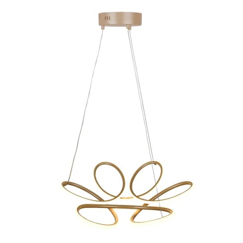 Lampadario a sospensione Led design Fiore Champagne, Ø 58cm, 3050 lumen