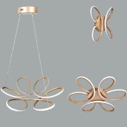 lampadari moderni LED design Fiore champagne