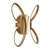 Applique LED design Fiore Champagne, 1750 lumen dettaglio