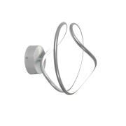 Plafoniera LED Konny argento, 48x40cm, 2300 lumen